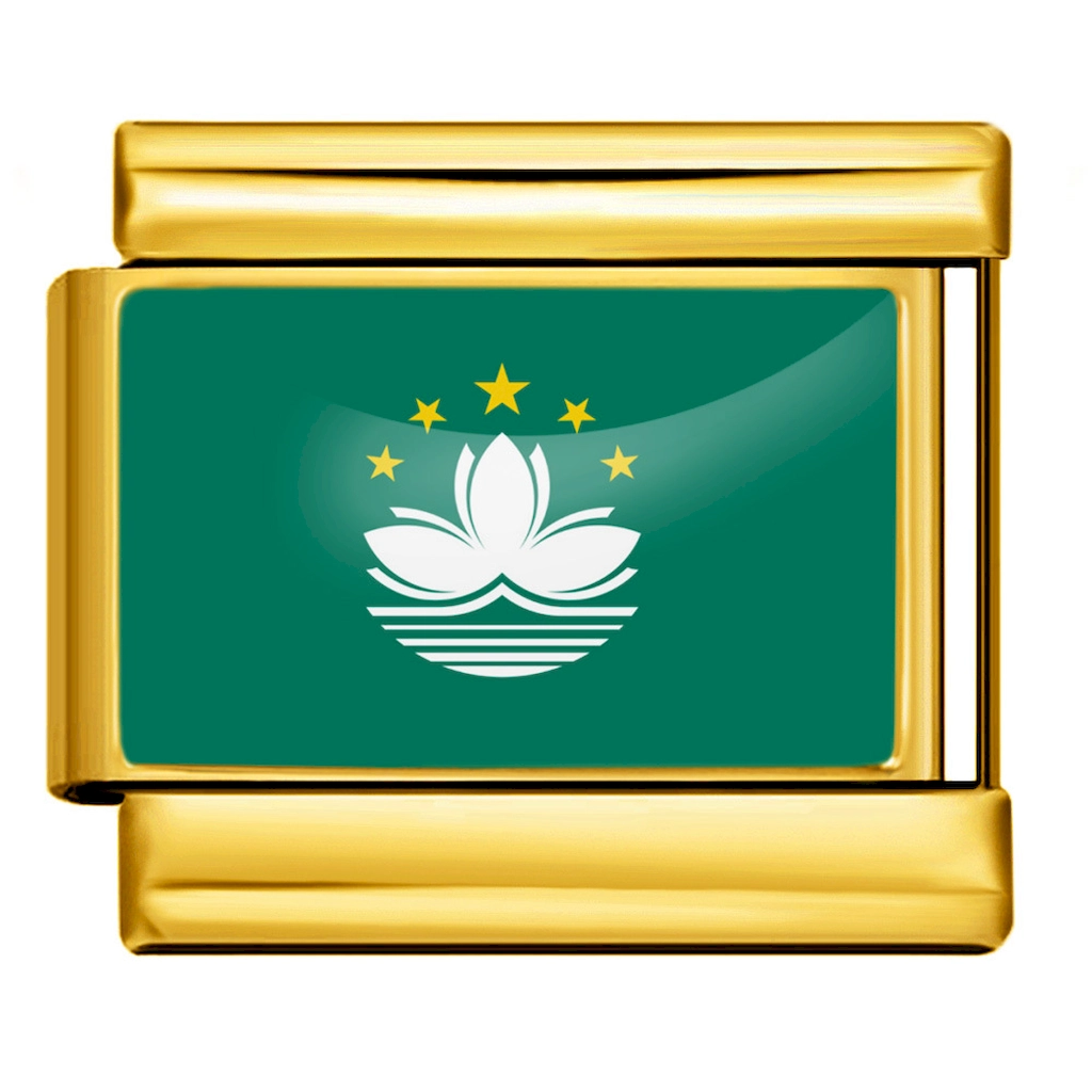 Macau Regional Flag Italian Charm Module
