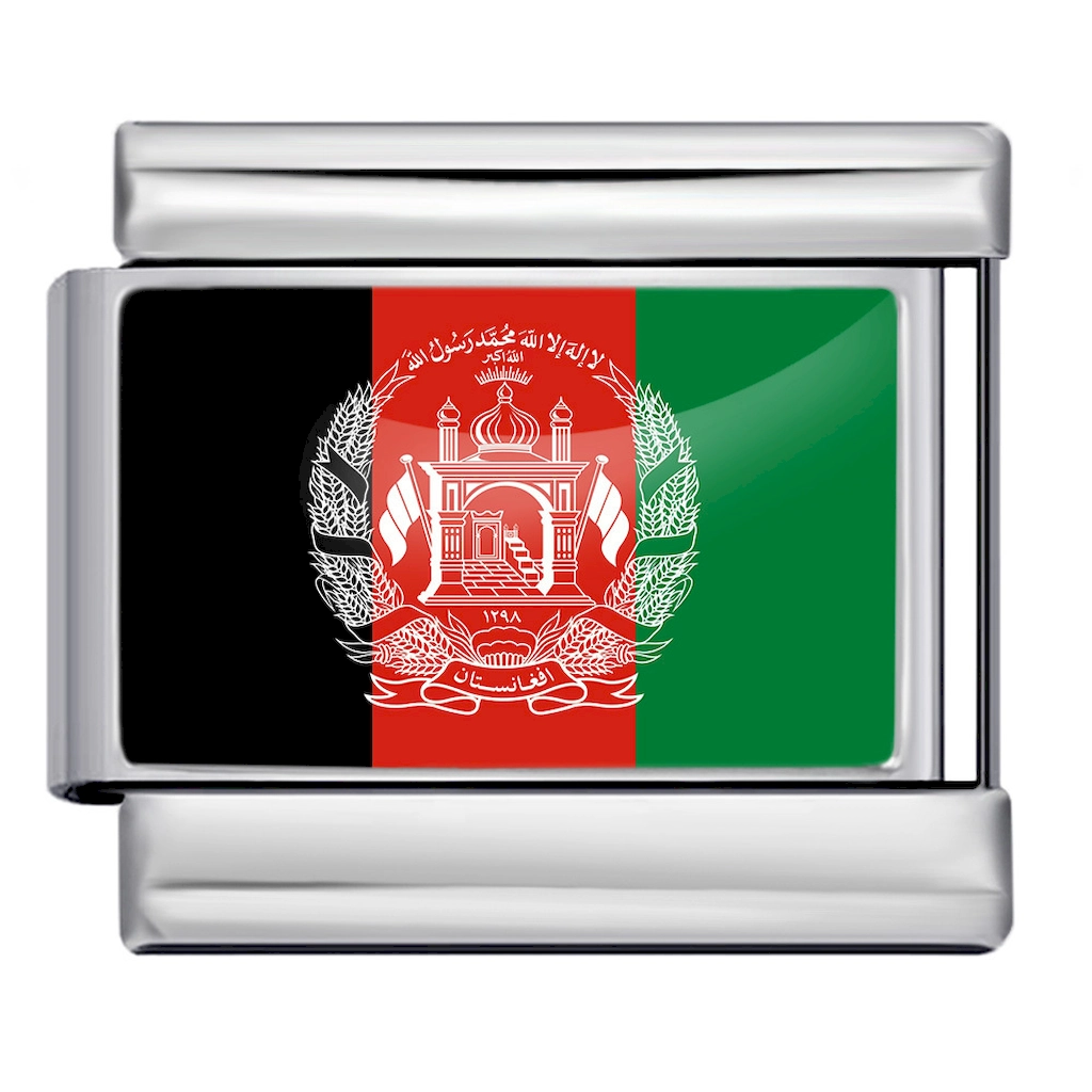 Afghanistan National Flag Italian Charm Module